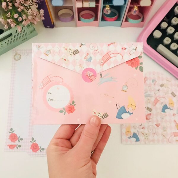 Kit Papéis de Carta com Envelope La Palomita Alice - Image 4
