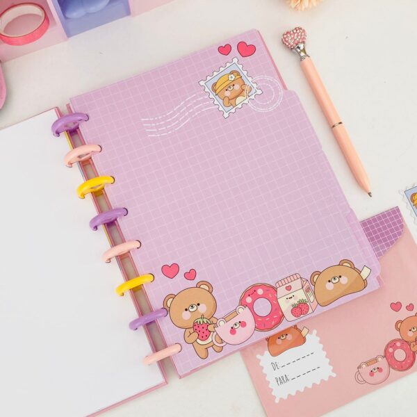 Caderno de Disco Buendía - Ursinhos Kawaii - Image 3