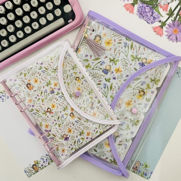 Fichário Glitter Floresta Encantada com 70 Folhas Decoradas