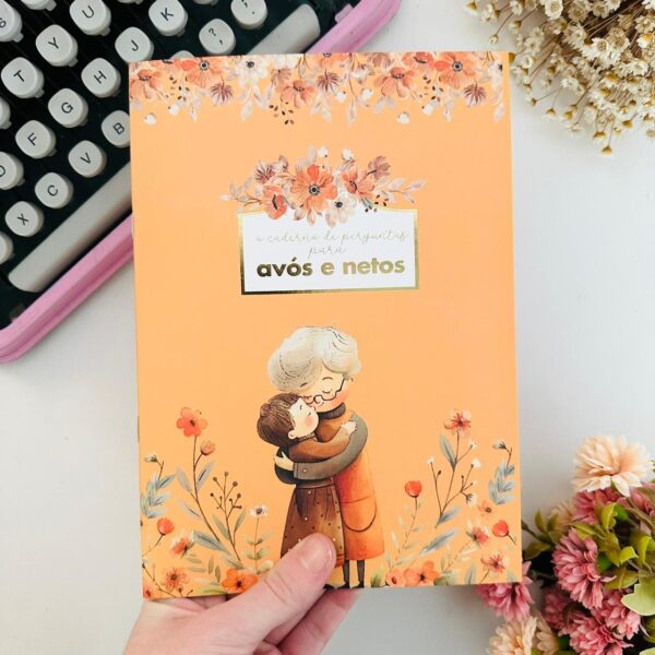 Caderno de Perguntas Avós e Netos 32 Páginas 21x15 cm