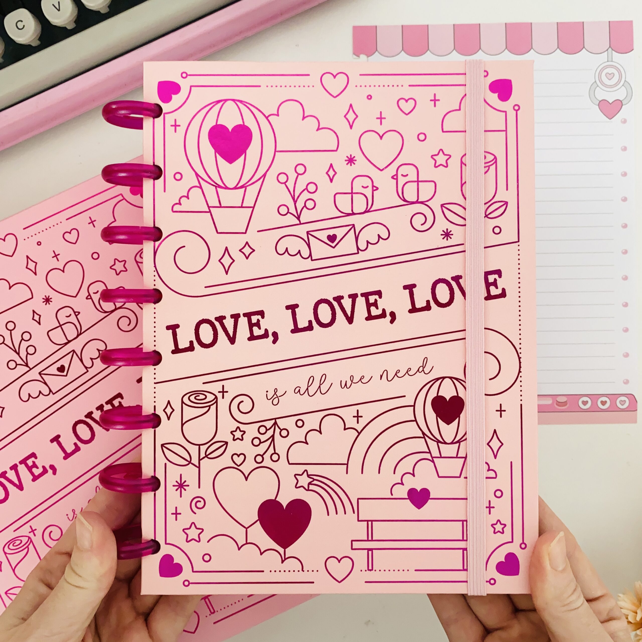 Planner de Disco A5 Love Love Love