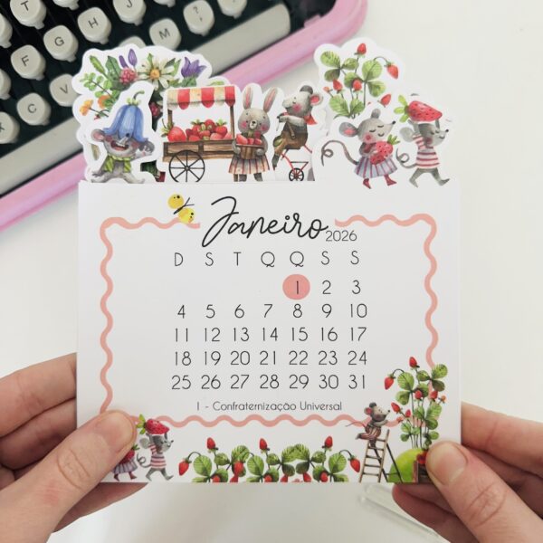 Calendário 2026 Fazenda de Morangos