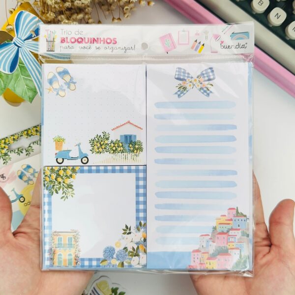 Trio de Bloquinhos 40 Folhas - La Dolce Vita