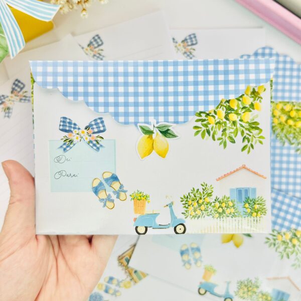 Kit Papéis de Carta com Envelopes La Palomita - La Dolce Vita