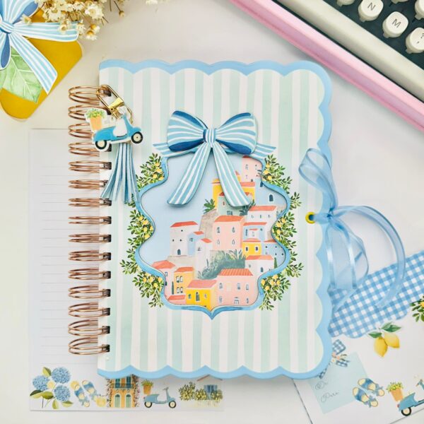 Caderno Wire-o Reposicionável - La Dolce VitaA5 (21 x 14,8cm) Folhas Decoradas