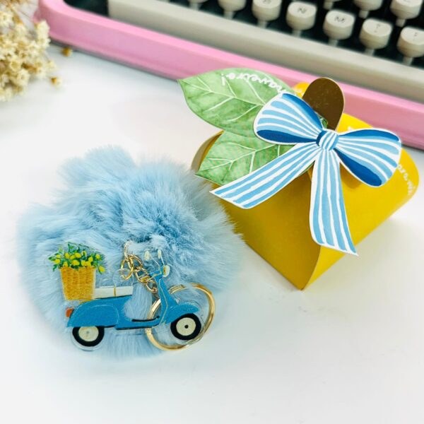 Caixa Limão Siciliano com Chaveiro Moto