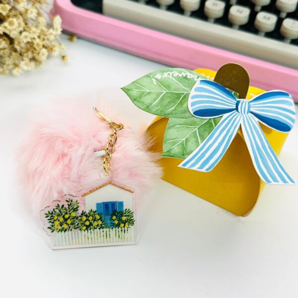 Caixa Limão Siciliano com Chaveiro Casinha com Limões