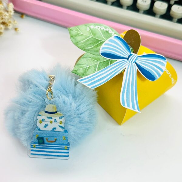 Caixa Limão Siciliano com Chaveiro Malas de Viagem