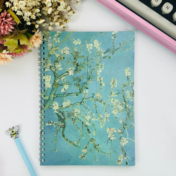 Cadernico Amendoeira em Flor 40 Folha Pautadas