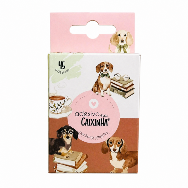 Adesivo na Caixinha Cachorrinho Salsicha