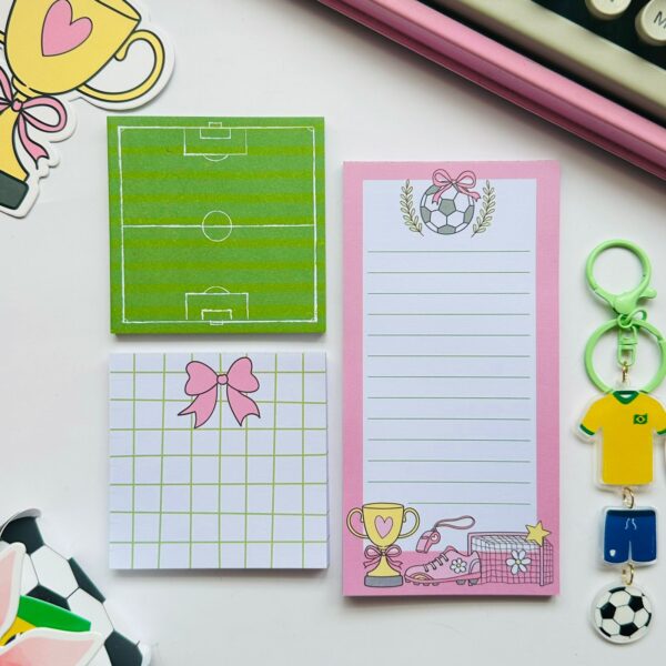 Trio de Bloquinhos 40 Folhas - Futebol