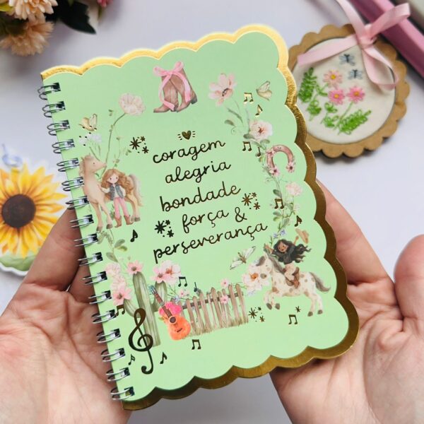 Cadernico A6 40 Folhas Decoradas - Adorável Country