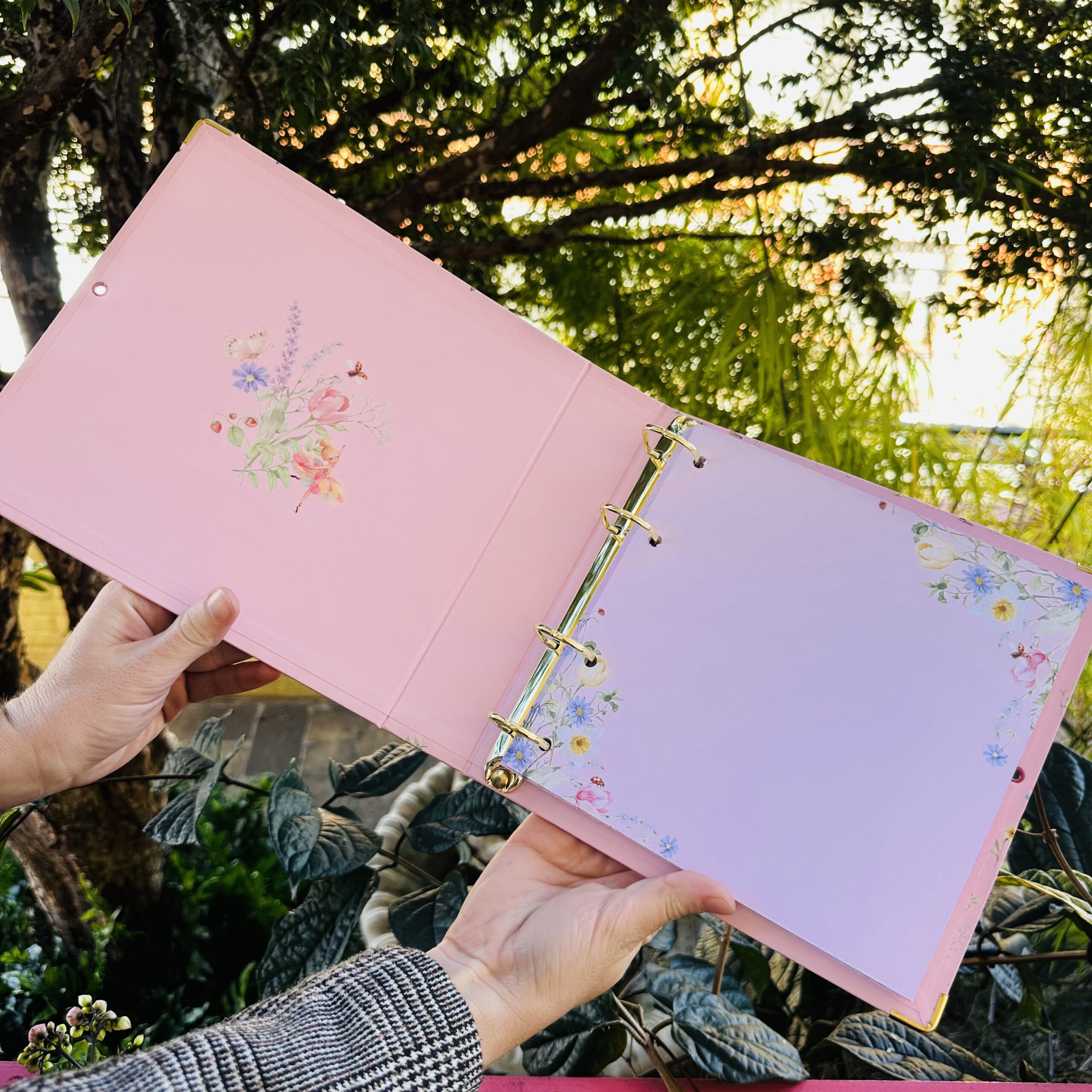 Álbum-Fichário Bailarinas 40 Folhas Decoradas 180gr - Rosa - Imagem 4
