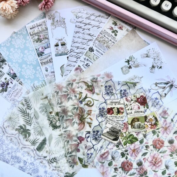 Kit de Recortes para Journaling - Romance Clássico - Imagem 2