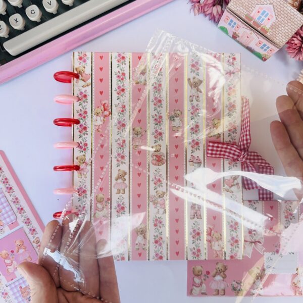 Pasta para Papel de Carta Ursinhos em Aquarela