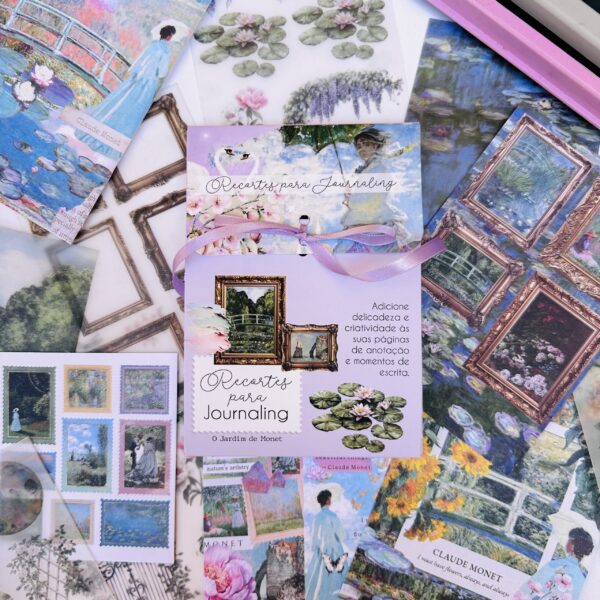 Kit de Recortes para Journaling - O Jardim de Monet