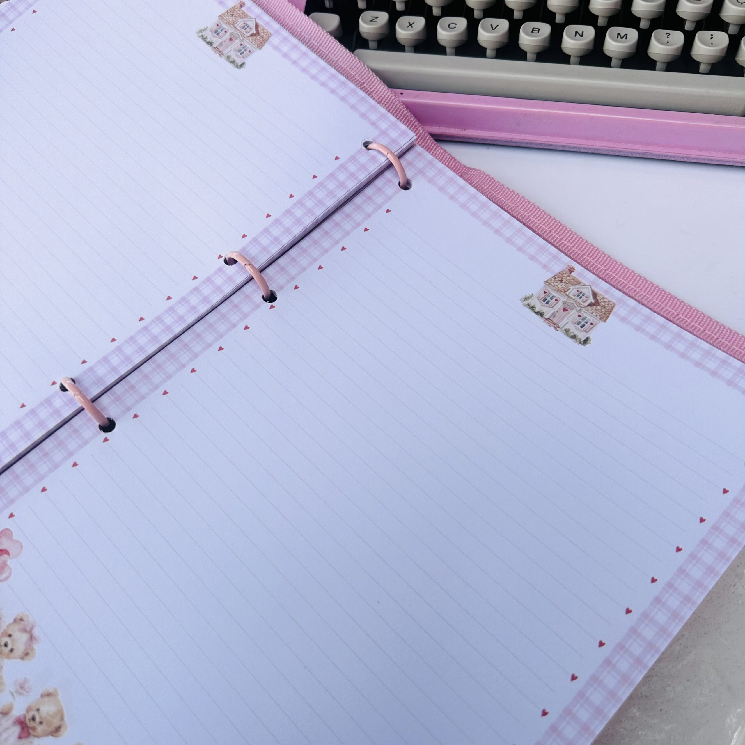 Fichário Glitter Tam; Grande – Ursinhos em Aquarela - Imagem 4