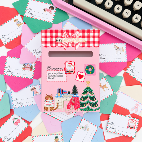 Caixinha com 25 Cartinhas de Natal - Imagem 4