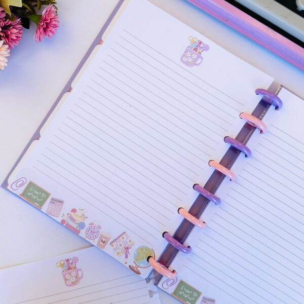 Refil 40 Folhas para Caderno Wire-o A5 Folhas Pautadas - Materiais Escolares