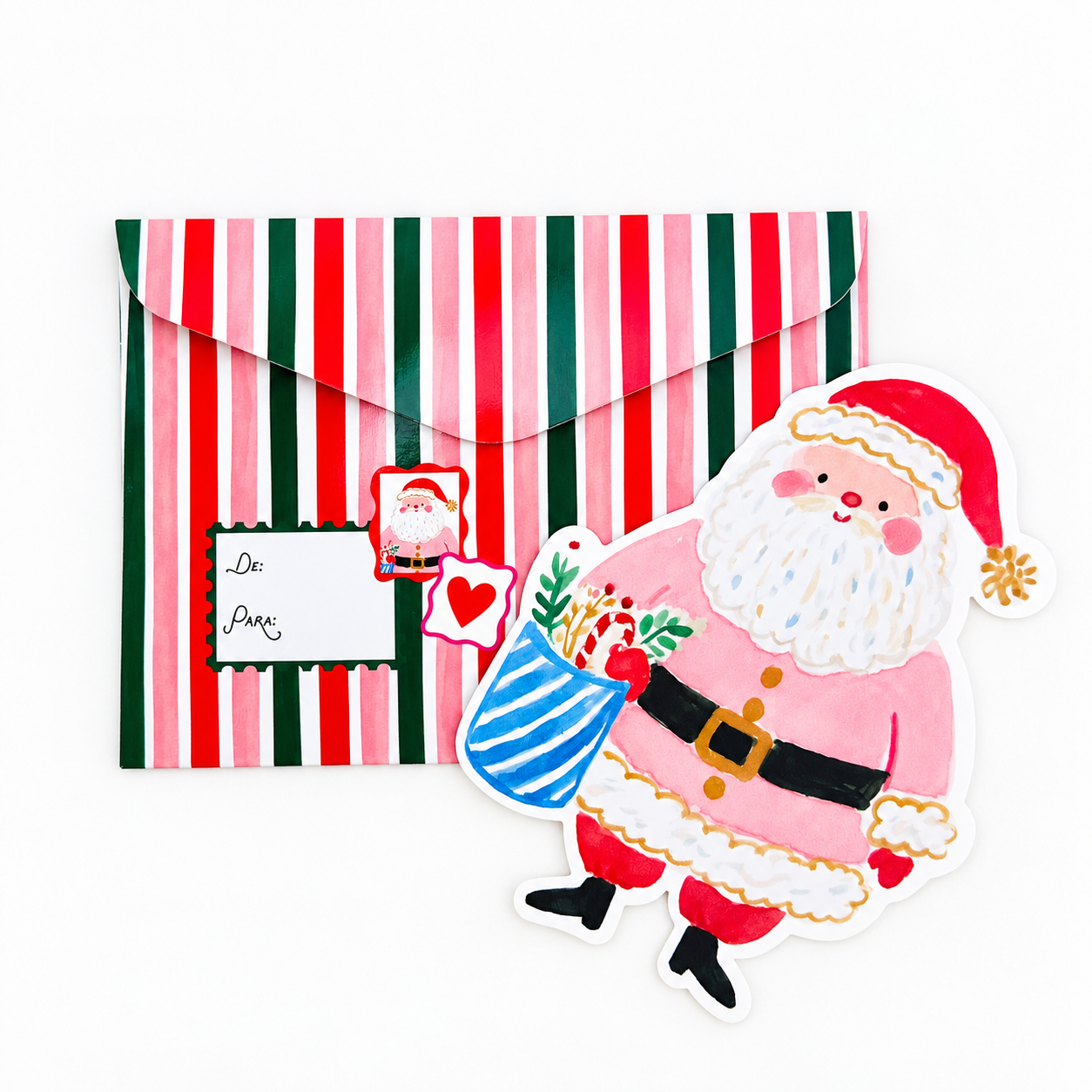 Cartão Markatto com Envelope – Papai Noel