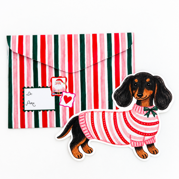 Cartão Markatto com Envelope - Cachorro Salsicha